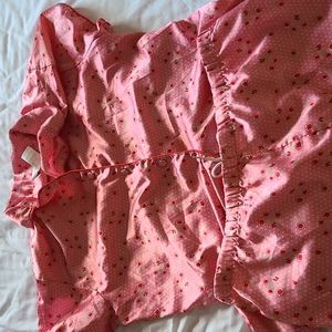 Ladies size large pink satin pajama set